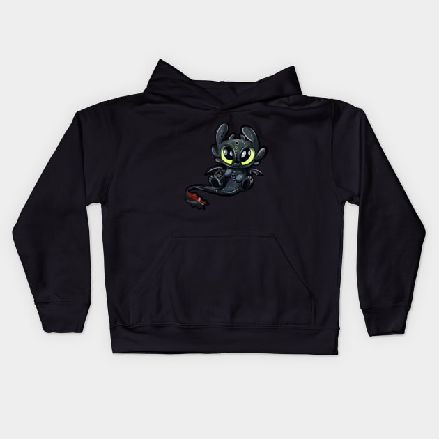 Toothless How To Train Your Dragon fan T-Shirt Kids Hoodie by ISFdraw